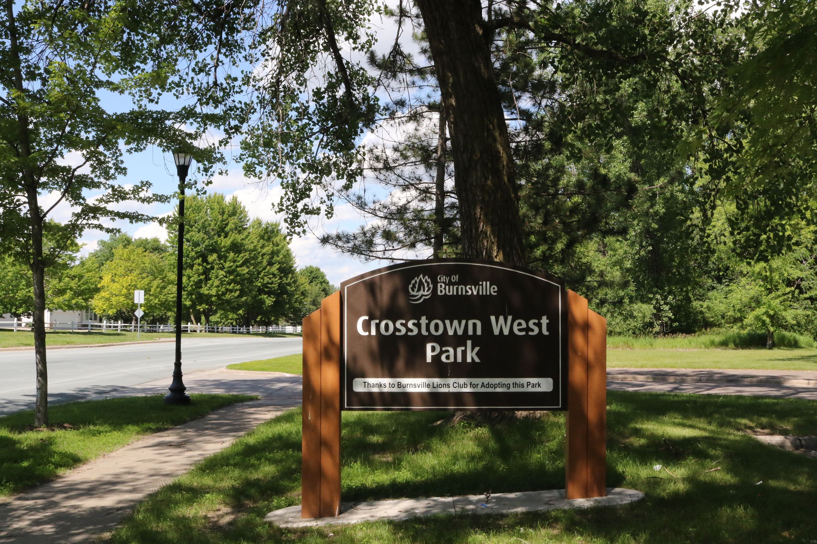 Crosstown West park sign
