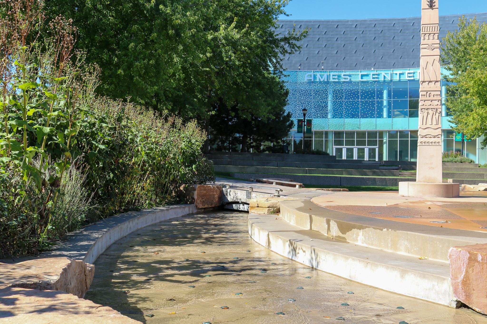 Nicollet Commons Park river feature