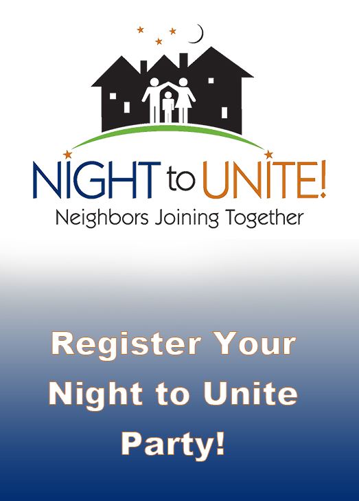 Register your night to Unite Party with logo