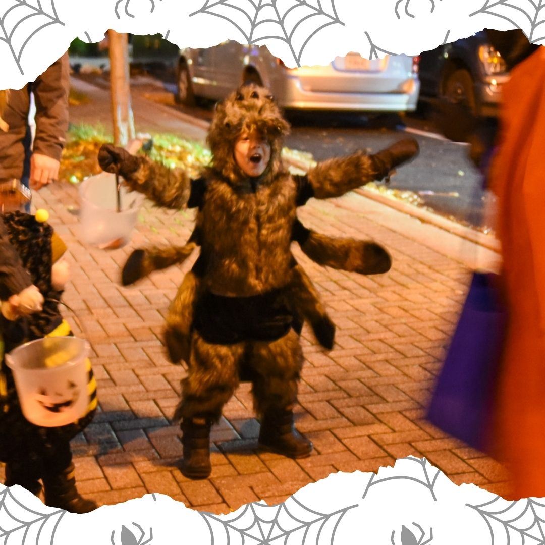 kid in spider costume