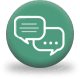 Two illustrated speech bubbles