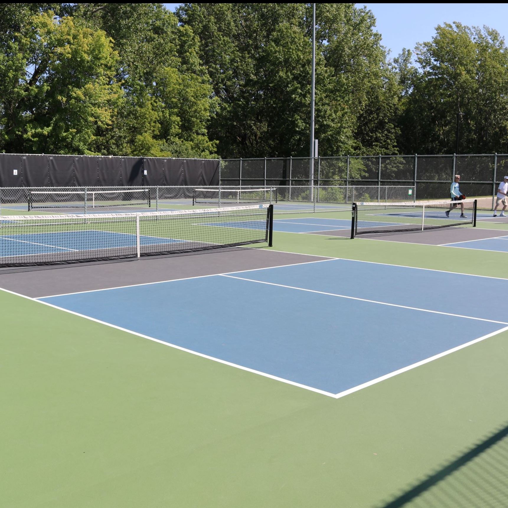 Pickleball courts at Red Oak park