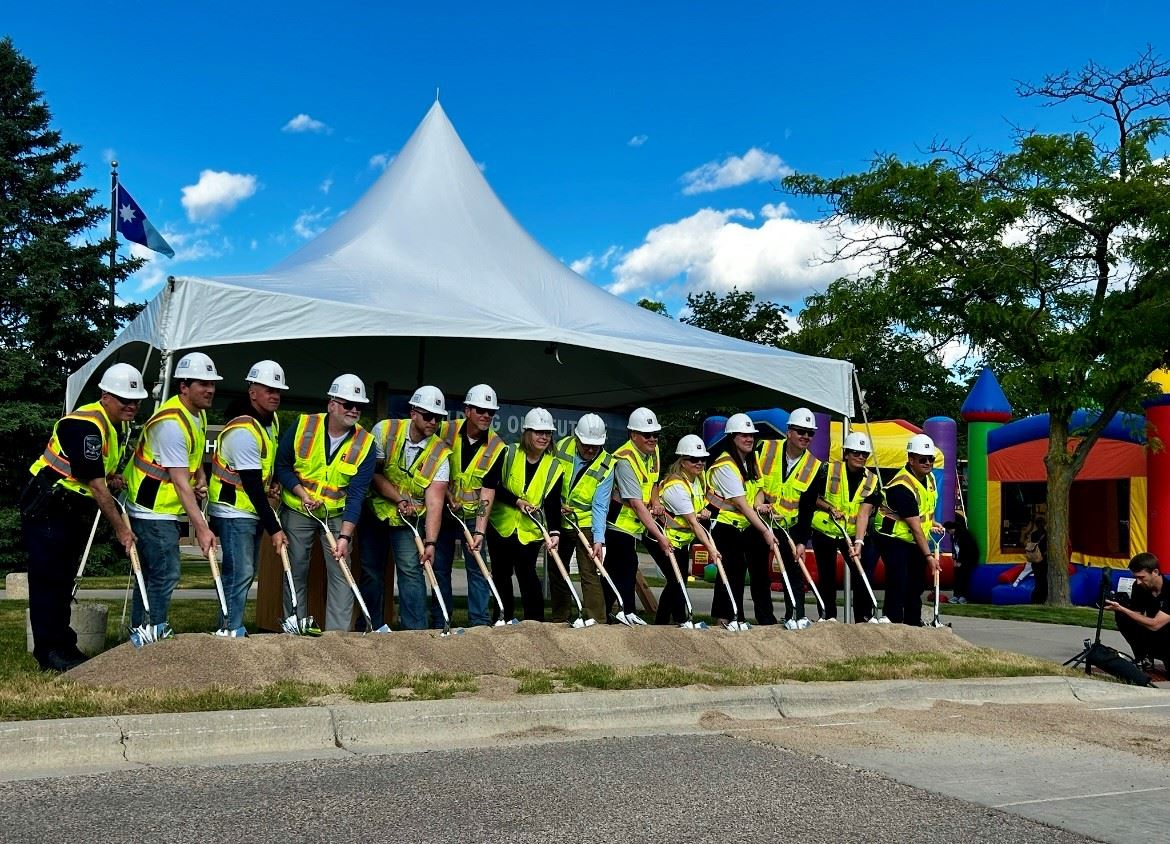 Burnsville team breaking ground on the project
